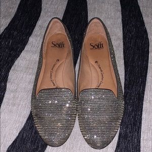 Sparkle flat shoes